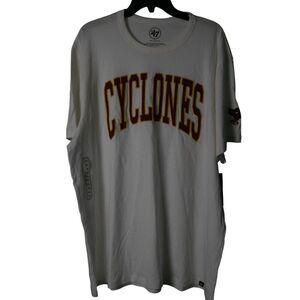 Iowa State Cyclones ’47 Brand T-Shirt Men’s XXL White NCAA Team Logo Tee